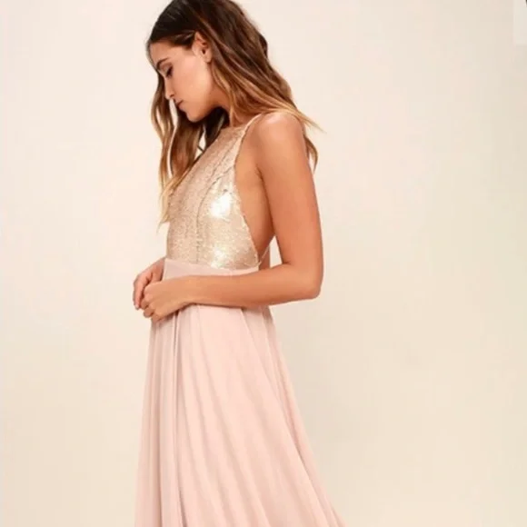 Lulus | Dresses | Lulus The Best Part Matte Gold Sequin Maxi Dress | Poshmark Lulus | Dresses | Lulus The Best Part Matte Gold Sequin Maxi Dress | Poshmark